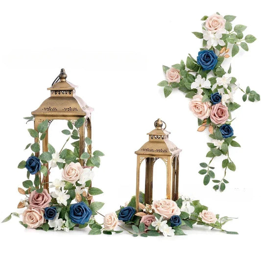 75CM Artificial Wedding Aisle  Flower Lanterns  Lantern Decorations Holiday Parties Arches Fireplaces Silk Flowers Good Vibrations