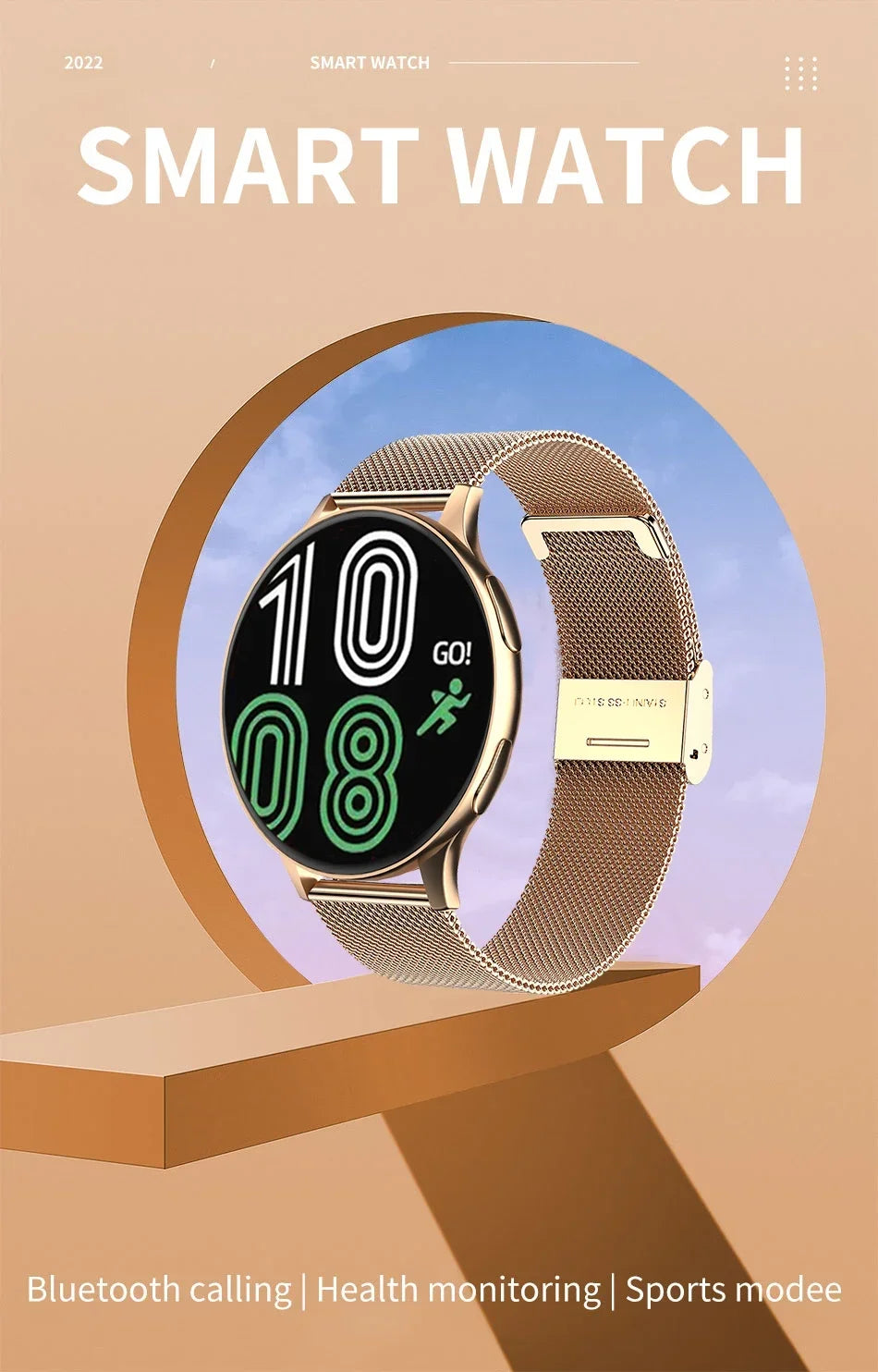 New Women Bluetooth Call Smart Watch HeartRate Blood Pressure Monitoring Smartwatches IP67 Waterproof Men Smartwatch+Box Good Vibrations Adult Super Store