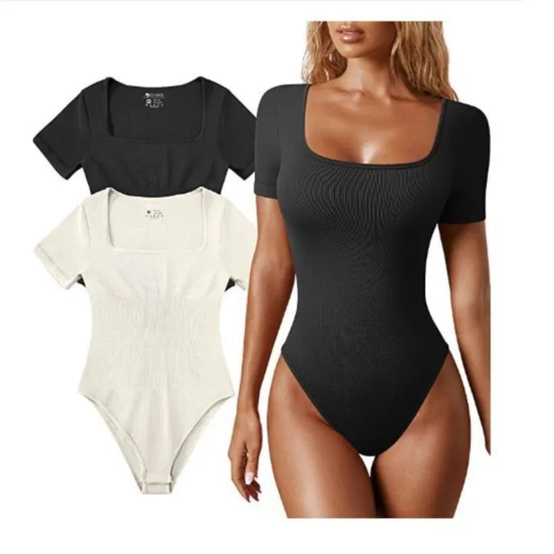 Women Slimming Square Neck Full Body Shaper Bodysuits Waist Trainer Butt Lifter Panties Tummy Control Lingerie Yoga Shapewear Good Vibrations