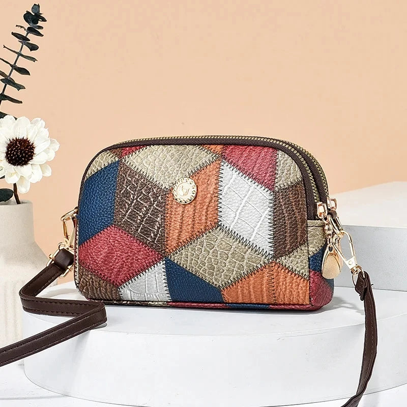 Yogodlns New Luxury Handbag Women Stitching Wild Messenger Bags Designer Brand Plaid Shoulder Bag Female Ladies Totes Good Vibrations