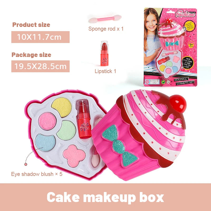 Girls Make Up Set Toys Beauty Makeup Tools Children Pretend Play Toys Safe Non Toxic Dressing Cosmetic Nail Polish Toys Gifts Good Vibrations