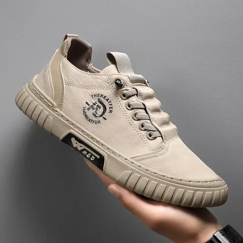 2025 Fashion Driving Walking Tennis Shoes for Male Men Casual Shoes Breathable Black Sneakers Skate Flats Comfortable Casual Good Vibrations