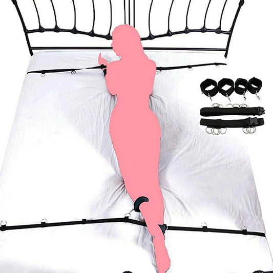 Sex Toy BDSM Kits Plush Sex Bondage Set Handcuffs Sex Games Whip Gag Nipple Clamps Sex Toys For Couples Exotic Accessories +18 GOOD Vibrations