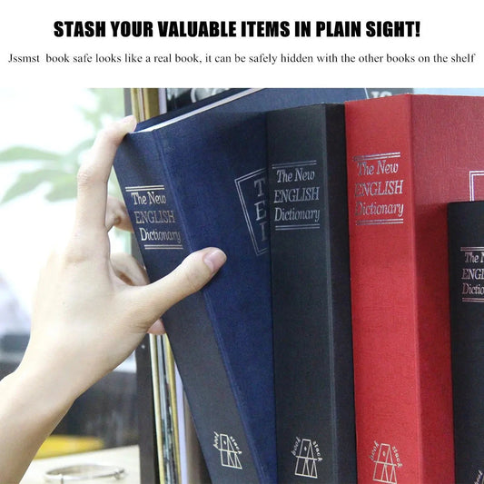 Book Safe with Combination Lock Dictionary Diversion Metal Lock Box for Home Office Code Lock for Money Dictionary Safe Box Good Vibrations Adult Super Store