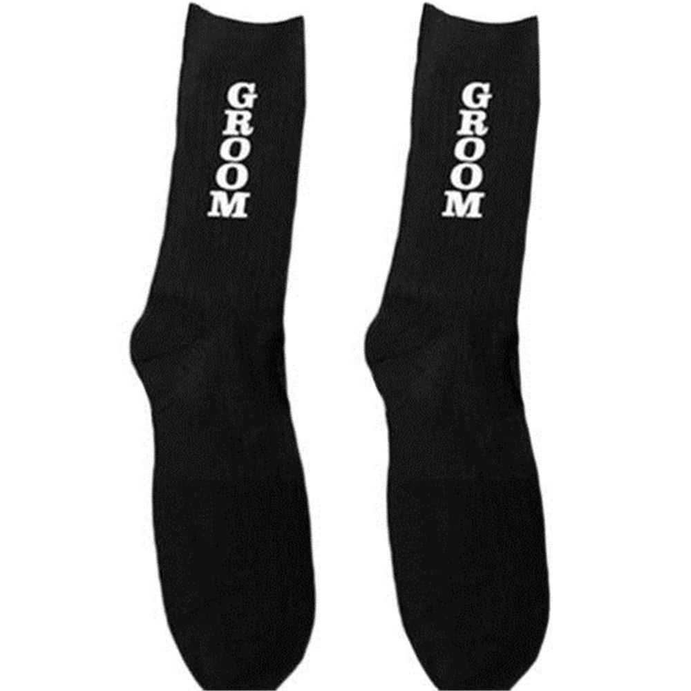 New Funny Wedding Socks Black Groomsmen gift Best Man Groom Happy Wedding gift Good Vibrations