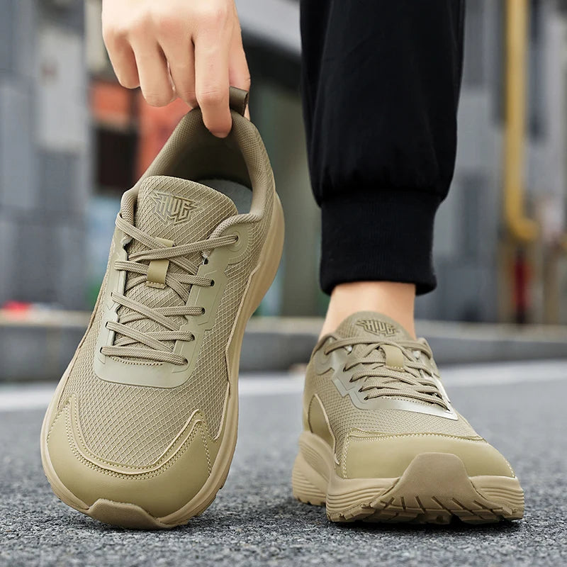 New Men's Wide Women's Shock Absorption Sports Sneakers Comfortable Breathable Mesh Lining Lightweight Rebound Running Shoes Good Vibrations