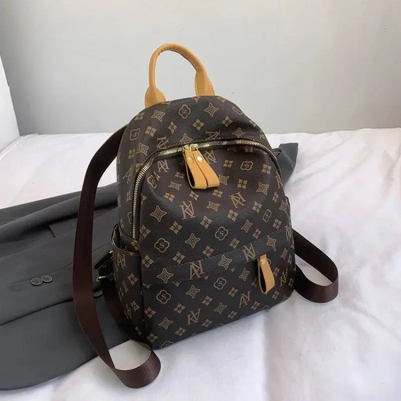 2025 Designer Backpack Women, Lightweight Large Capacity Travel Rucksack, Chic Minimalist School Bag for Casual Street Style Good Vibrations