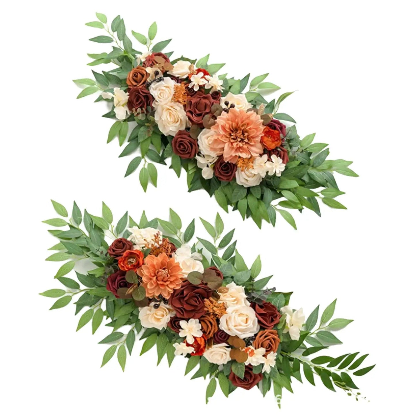 2x Artificial Floral Swag Flowers Backdrop for Party Craft Art Decorative Good Vibrations