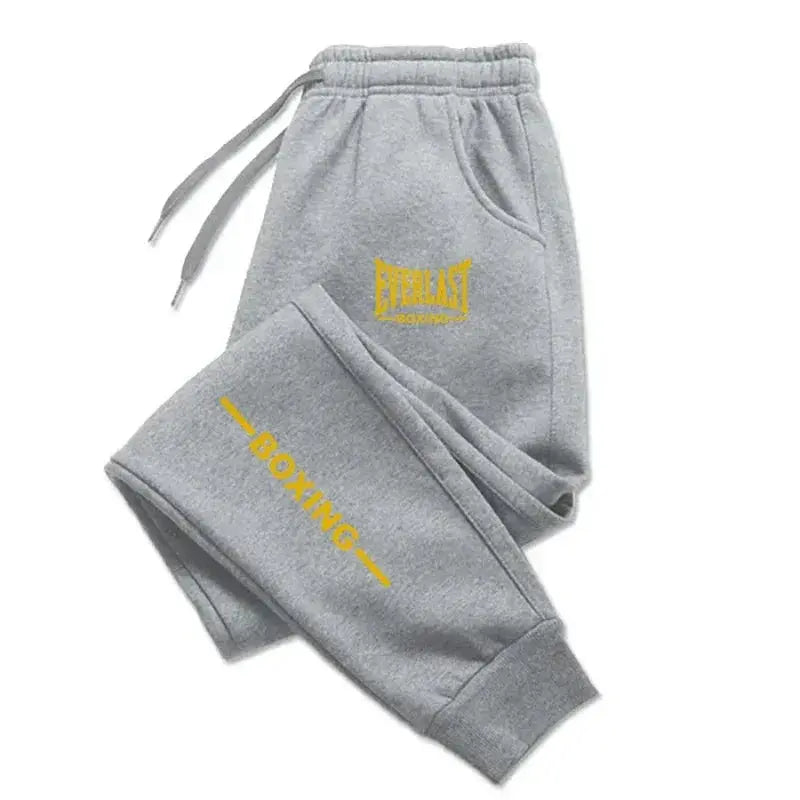 2025 Autumn EVERLAST Printed Jogging Pants Men's Tracksuit Pants for Men Sweatpants Jogger Men Brushed Gym Women Winter Trousers Good Vibrations