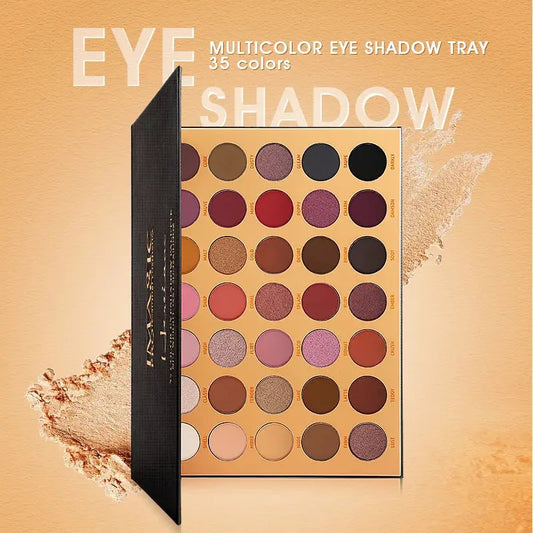 IMAGIC Eyeshadow Palette Matte Make Up Palette Highlight Blus Shimmer Pearlescent Waterproof Eye shadow Powder And Body Paint Good Vibrations