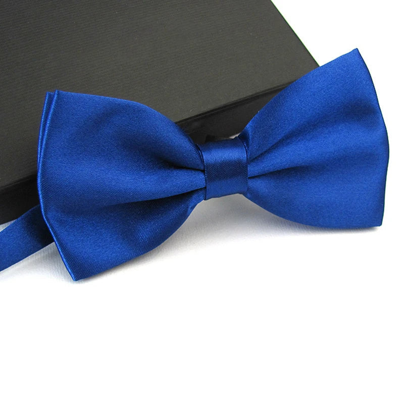 Mens Adult Bowtie Classic Fashion Wedding Party Formal Satin Gift Plaids Multicolor Adjust Neck Bow Tie Clip-On Good Vibrations