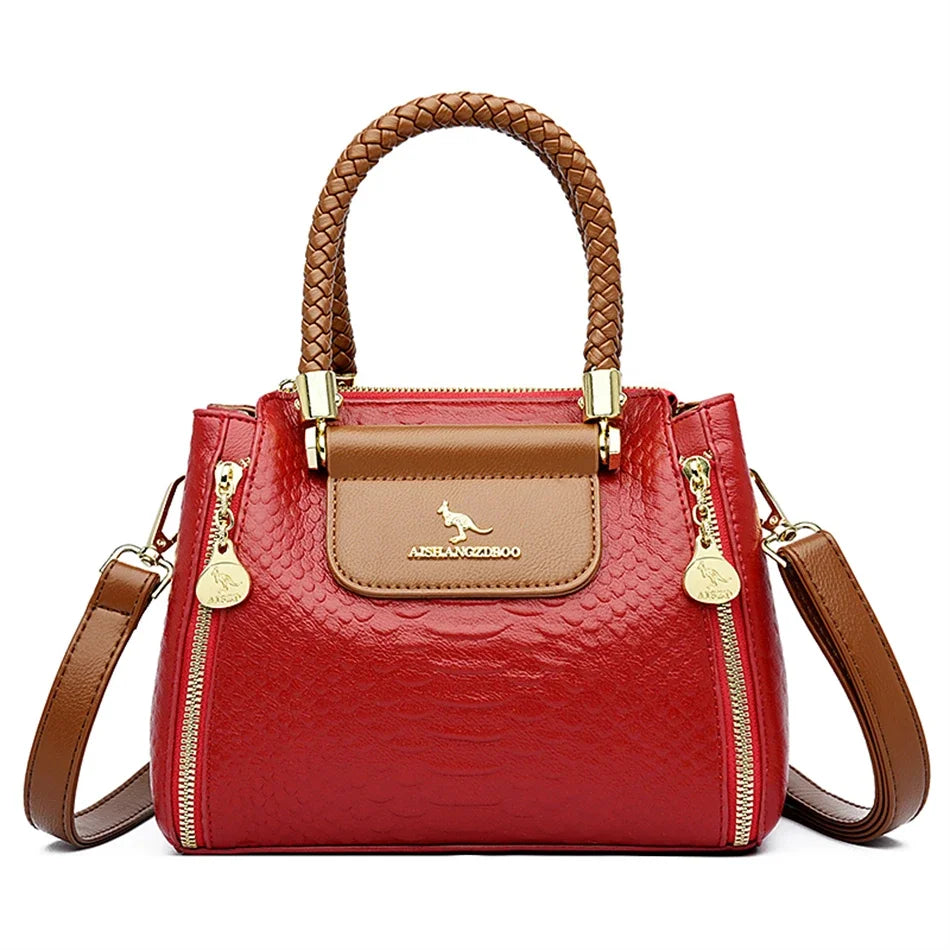 Fashion Crossbody Bags for Women Designer Ladies Purses and Handbags High-quality Soft Leather Women Shoulder Messenger Bags Sac Good Vibrations