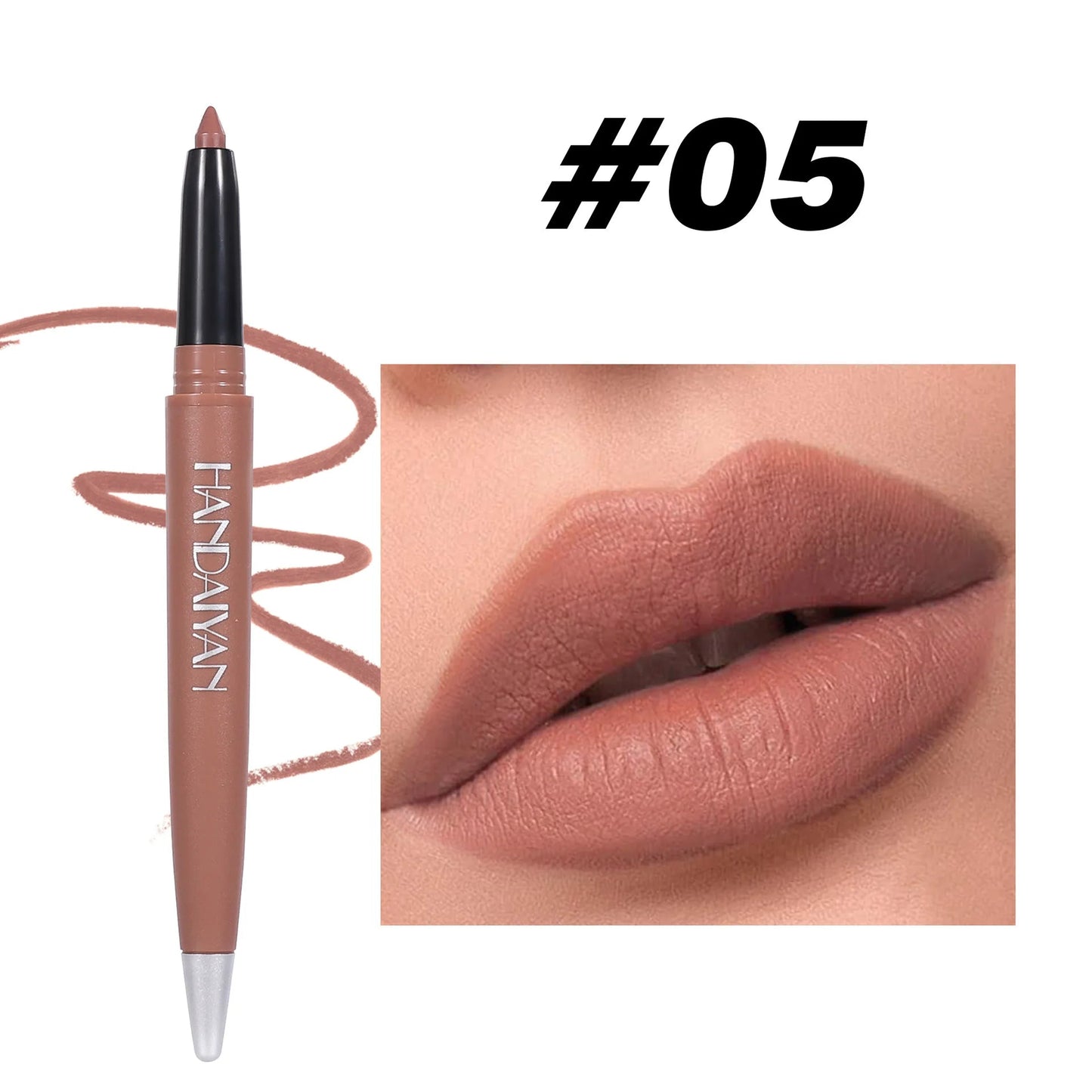 Long Wearing Matte Lipliner Set 6 Colors Creamy Texture Lip Defining Pencil Easy Glide Non Fading Makeup Must Have Good Vibrations