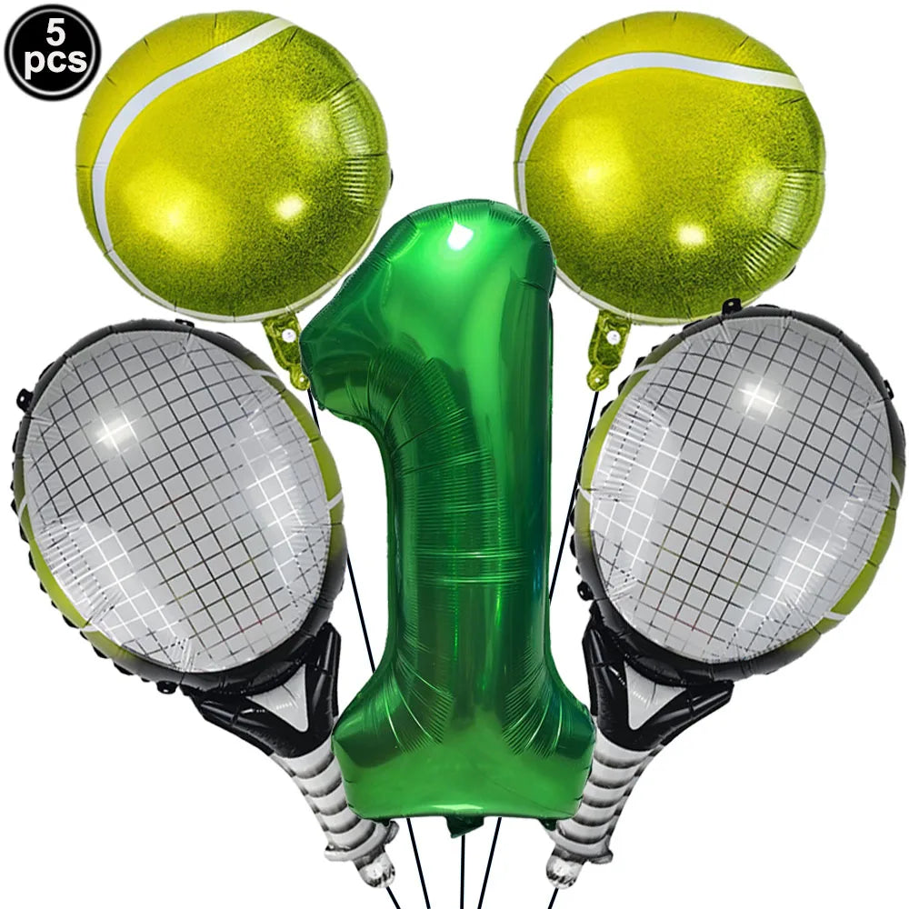 Tennis Party Supplies Paper Plate Napkin Cup Tableware for Boys Baby Shower Tennis Ball Sports Themed Party Birthday Decoration Good Vibrations