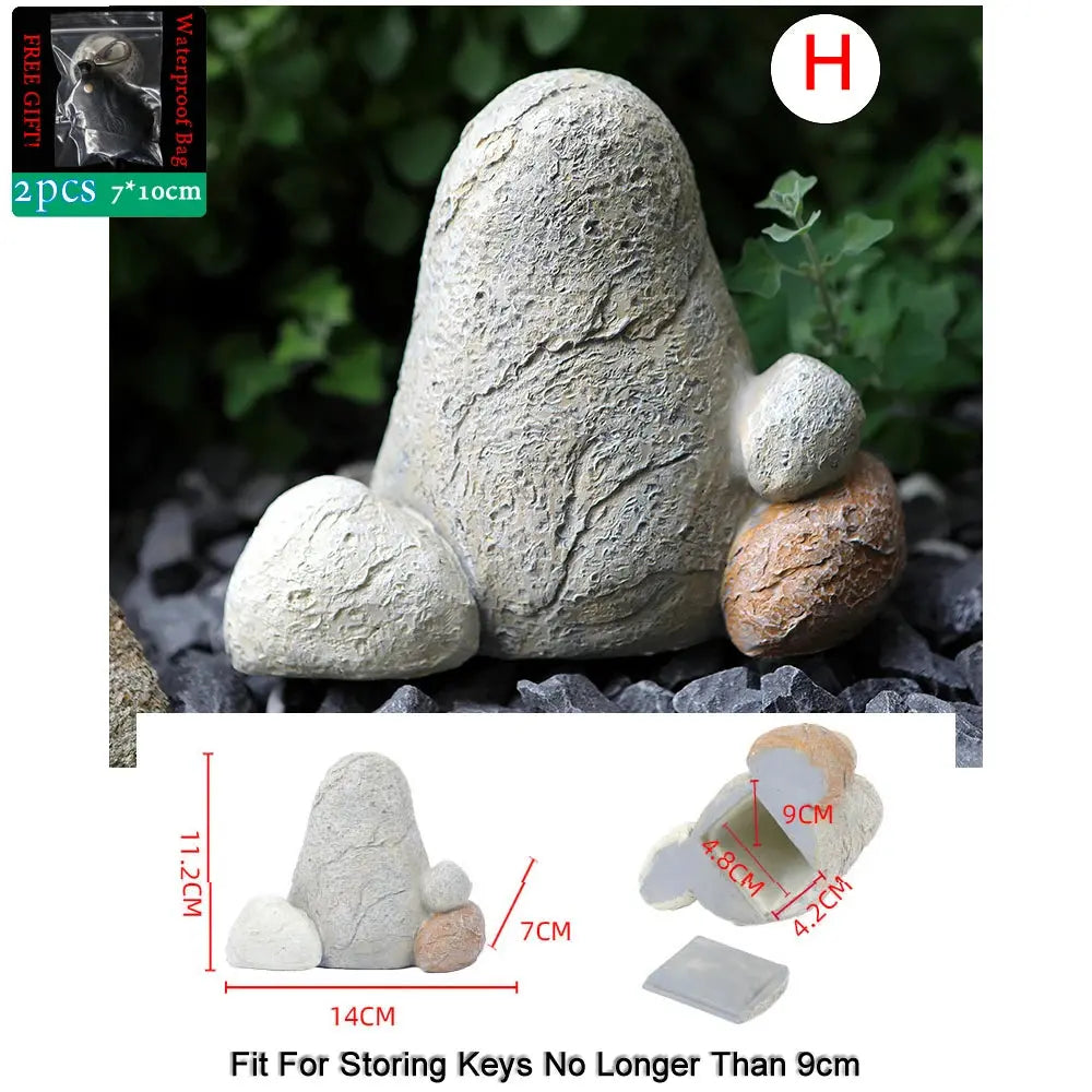 Sight Secret Rock Stone Shape Key Safe Box Hidden Storage Compartment For Home Garden RV Spare Keys Safes Free Gift Zipper Bag GOOD Vibrations Adult Super Store