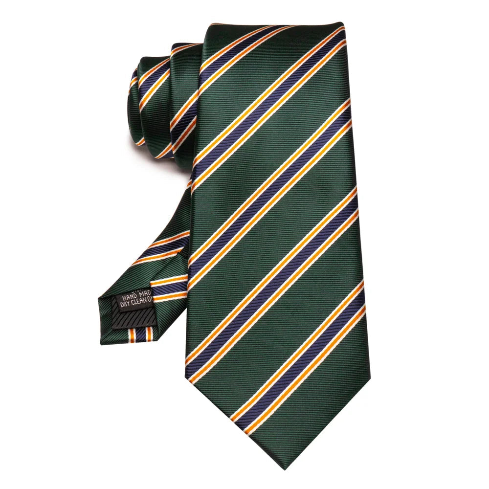 EASTEPIC Men's Gifts of Striped Ties Red Neckties for Gentlemen in Fine Apparel Fashionable Accessories for Social Occasions Good Vibrations