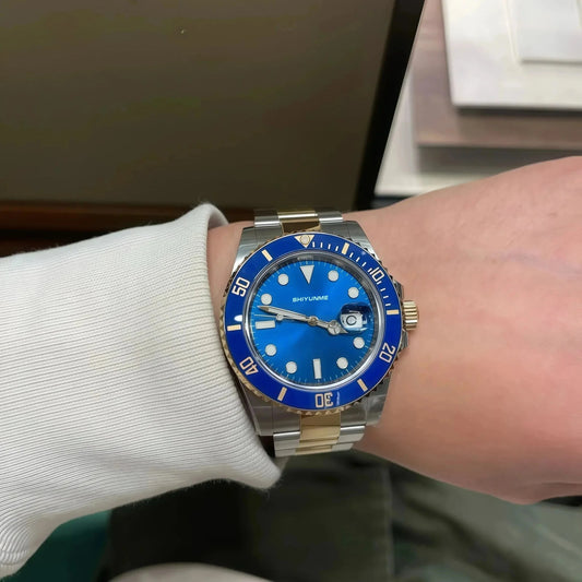 WATCH1 Store Men's 904L Automatic Mechanical Watch Stainless Steel Bracelet Ceramic Waterproof Sapphire Glass Good Vibrations