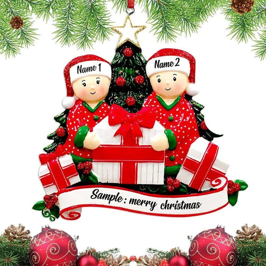 Christmas Pendant DIY Personal Family Christmas Decorations For Home 2023 Navidad Christmas Tree Hanging Ornament New Year 2024 Good Vibrations