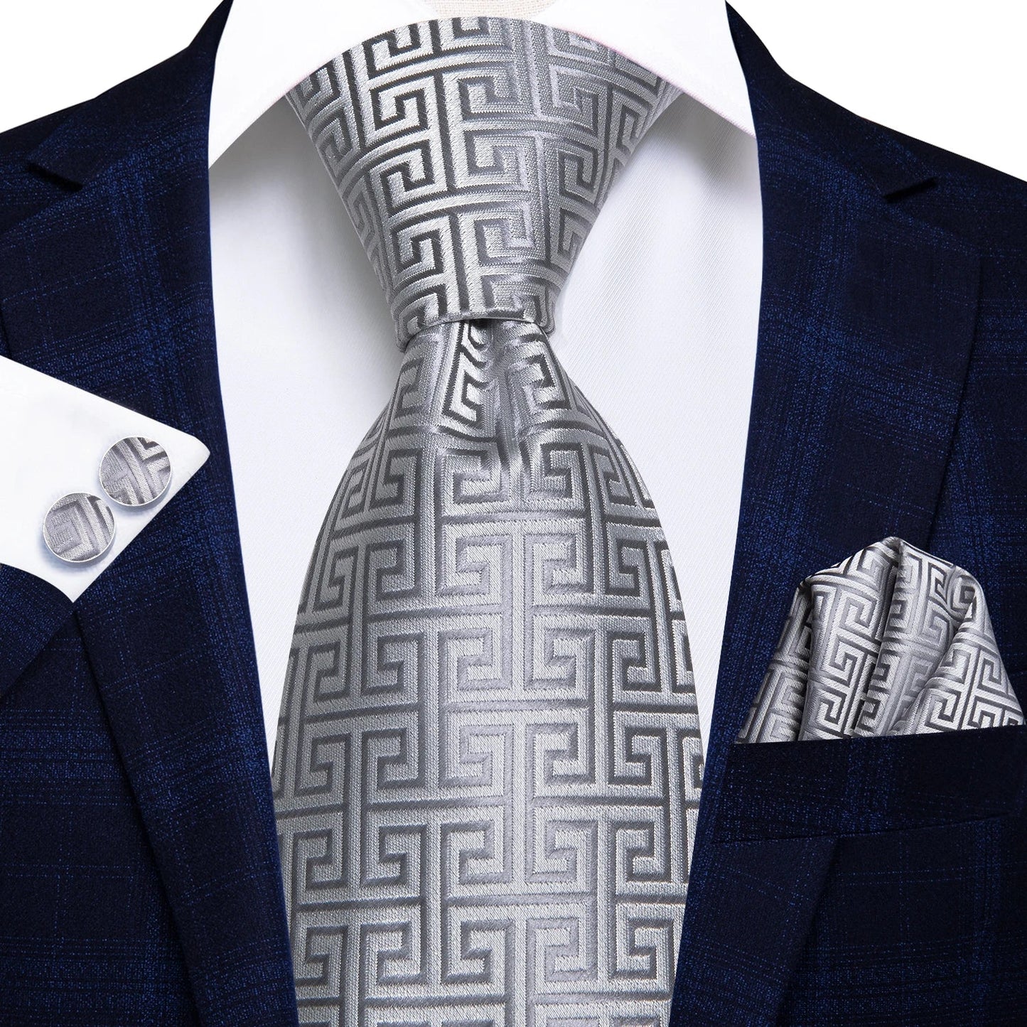 Hi-Tie 8.5cm Business Black Solid Paisley 100% Silk Men's Tie Neck Strip Ties for Men Formal Luxury Wedding Neckties Gravatas Good Vibrations