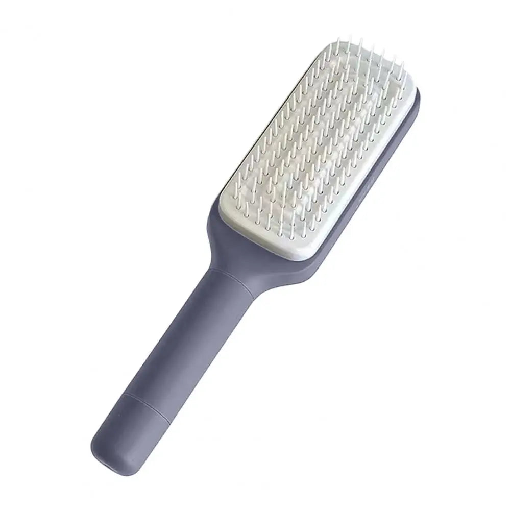 Rotating Comb Long Handle Anti-static Scalp Massage Hair Comb for Women Self Hair Brush with Retractable Comb Hairdressing Tool Good Vibrations