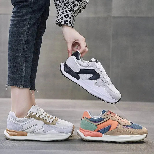 Women's Sports Shoes Casual Shoes Fashionable Women's Soft Flat Shoes Breathable and Shock-absorbing Lightweight Easy To Run Good Vibrations