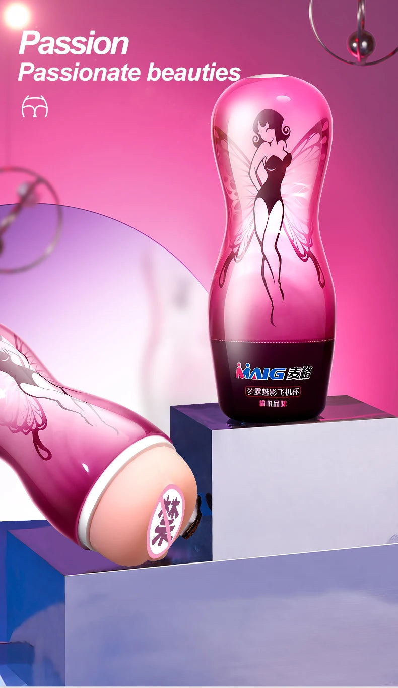 Marilyn Male Masturbator Adult Erotic Toys Silicone Masturbation Cup Penis Exerciser Male Deformable Sex Toys Blowjob Sex Shop