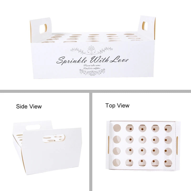 Kraft Paper Wedding Tray Confetti Cone Stand Box Tray Rustic Wedding Decoration Wedding Confetti Cones Wedding Cones  Set supply Good Vibrations