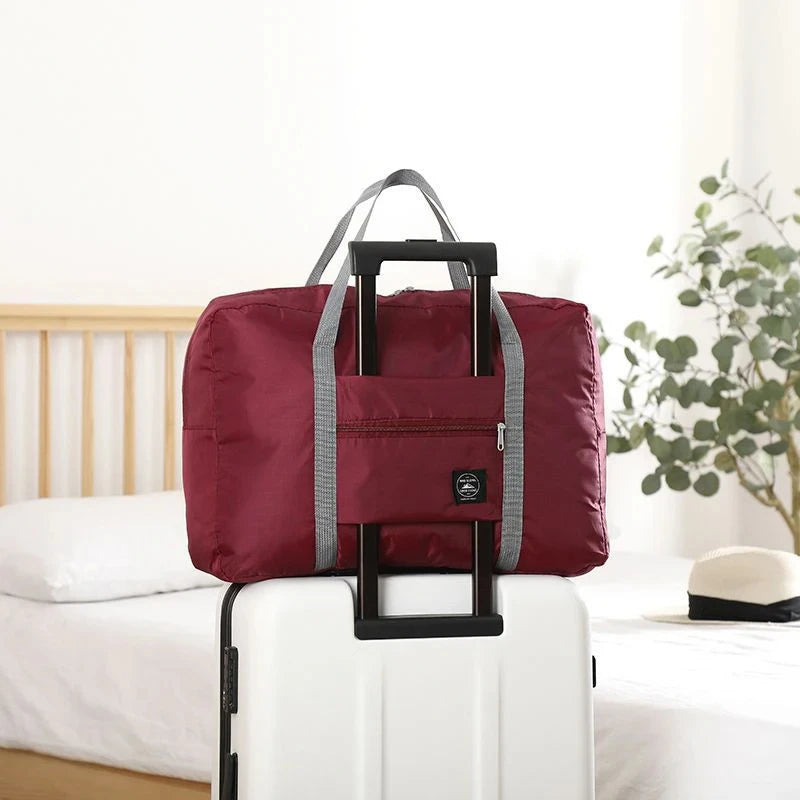 Foldable Travel Duffel Bag for Airlines Carry on Bag for Women and Girls Lightweight Large Capacity Sports Weekend Trip Overnigh Good Vibrations