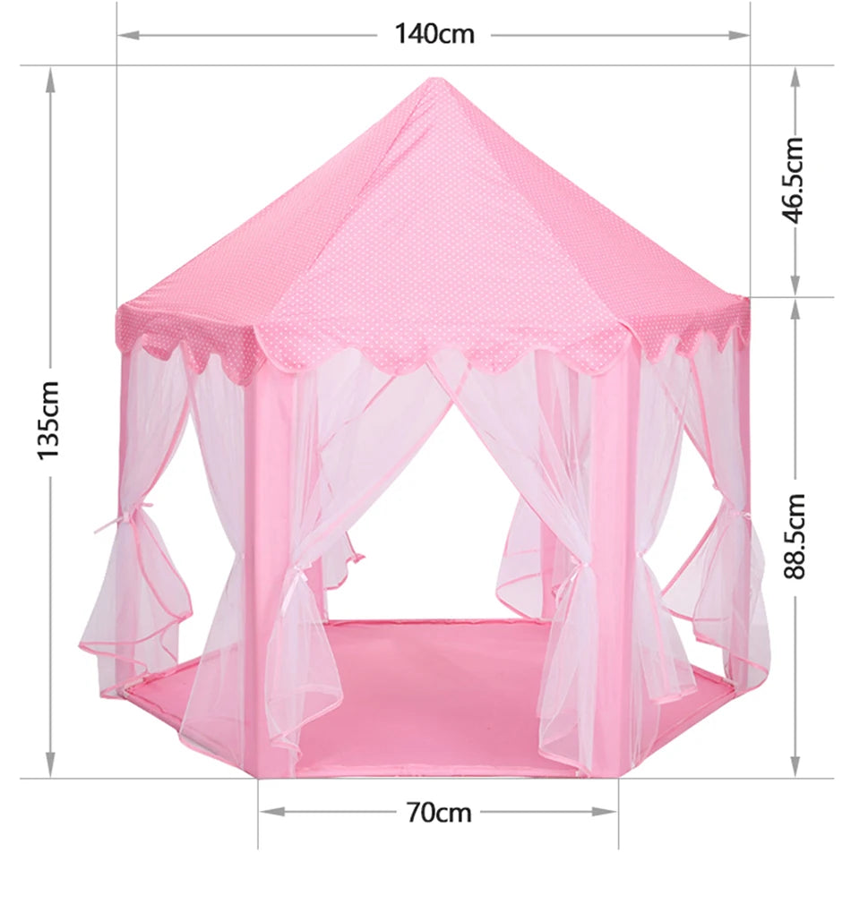 Portable Children's Tent for Kids Tent Toys Girls Princess Castle Tipi Infantil Children's House Vigvam Teepee Baby Tent Gifts Good Vibrations