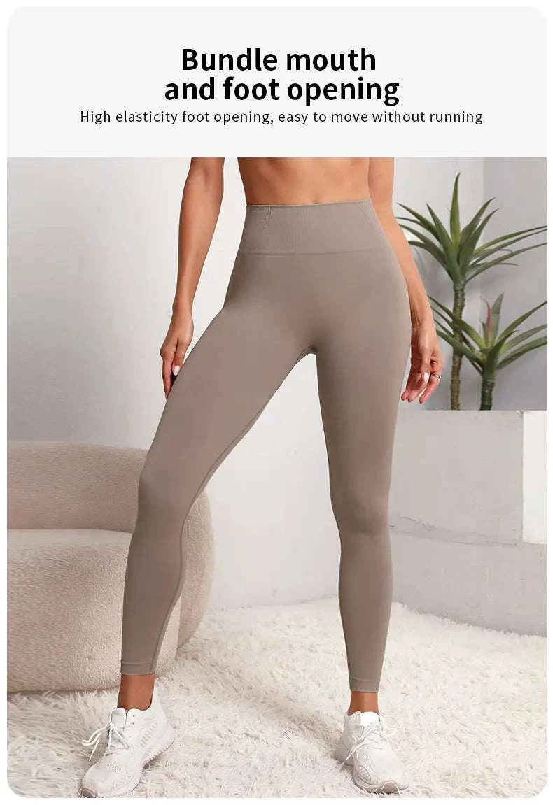 New High Waist Yoga Pants for Women - Tummy Control Leggings, Stretchy Soft Workout Running Pants, Comfortable Gym Sports Pants" Good Vibrations