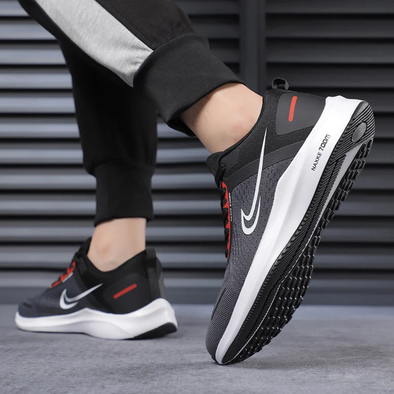 Men's Shoes 2025 New Summer Breathable Mesh Casual Sports Shoes Men's Trendyy Versatile Work Running Shoes Good Vibrations