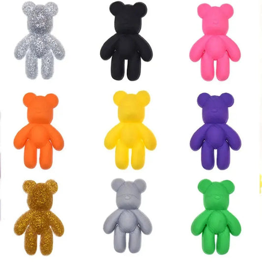 Shoe Decoration Buckle Charms single piece bear Accessories DIY Combination Jibz for croc clog Bracelets wristband Kids gift Good Vibrations