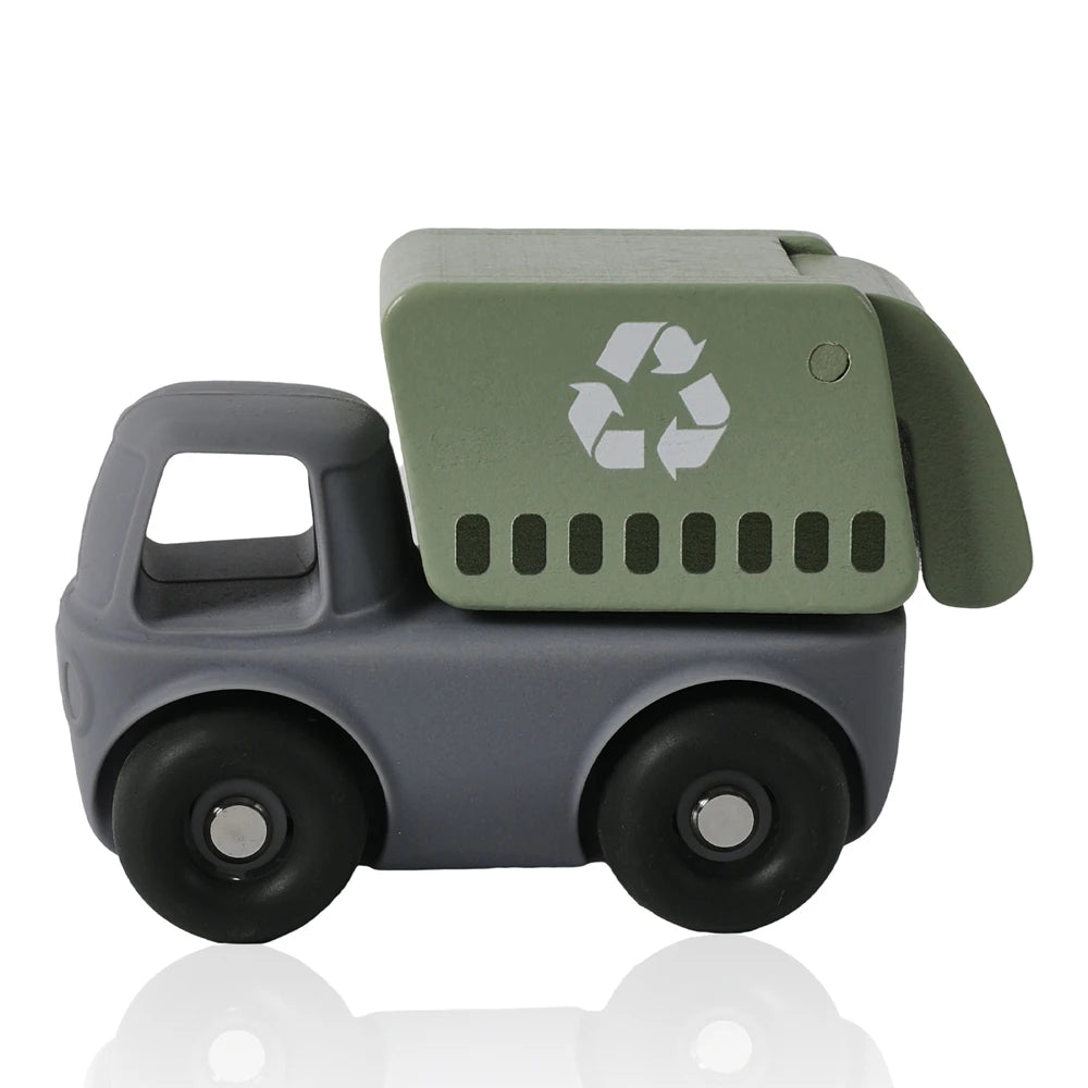 Baby BPA Free Silicone Montessori Toys Food Grade Cartoon Engineering Car Soothing Teether Toys For Newborn Teething Nursing Toy - Good Vibrations