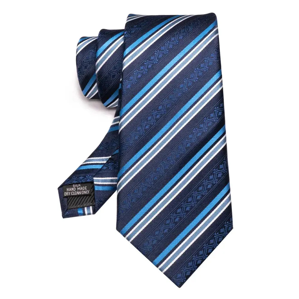 EASTEPIC Men's Gifts of Striped Ties Red Neckties for Gentlemen in Fine Apparel Fashionable Accessories for Social Occasions Good Vibrations