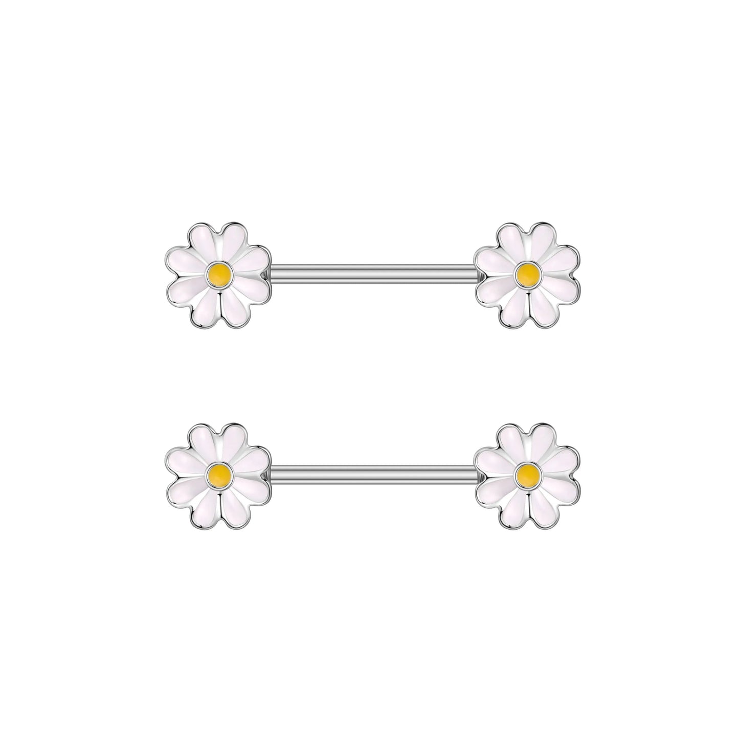 2pcs Steel Bear Dangled Zircon Nipple Piercing Sexy Breast Cover for Women Fashion Starfish Heart Shield Bar Barbell Nipple Ring Good Vibrations Adult Super Store