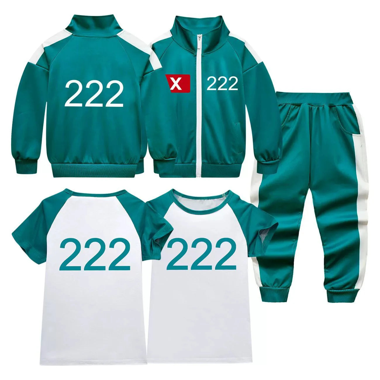 2025 New Halloween Costume Calamari X/O Kids Customized Games 2 Clothes T-shirt 456/230 Children Tracksuit Boys Girls Tops ★ ★ Good Vibrations