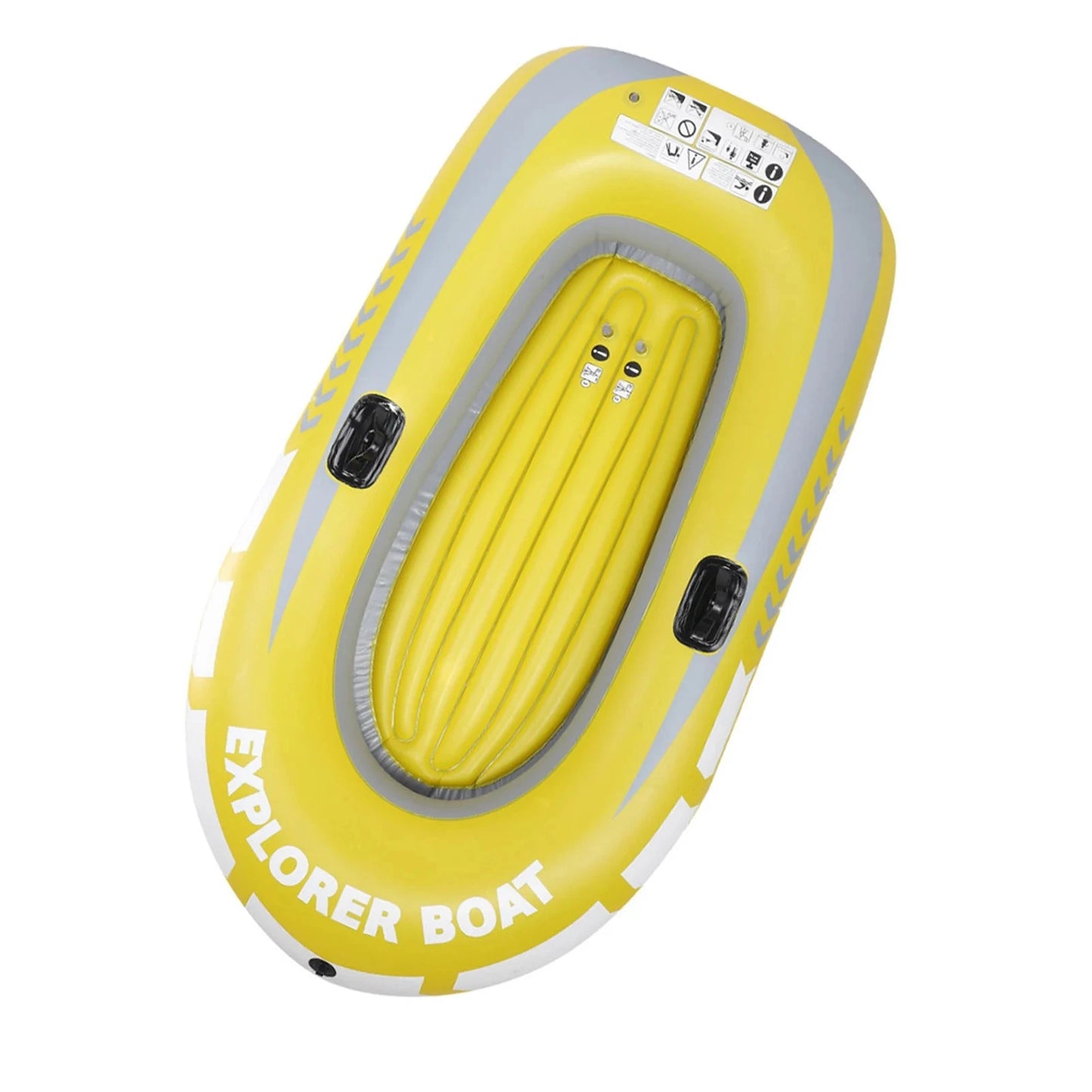 Inflatable Canoe Inflatable Kayak Inflatable Boat PVC Inflatable Kayak Canoe 2 Person Rowing Air Boat Fishing Drifting Diving Good Vibrations