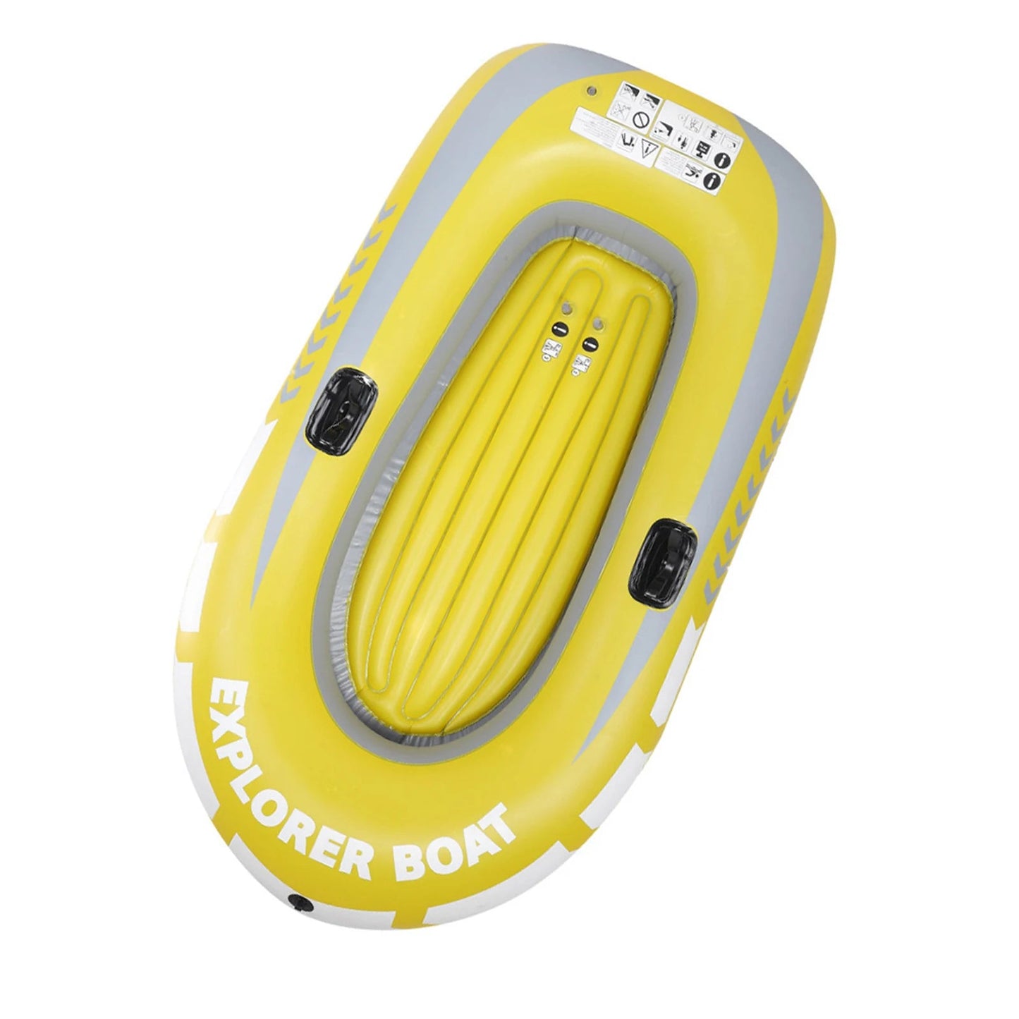 Inflatable Canoe Inflatable Kayak Inflatable Boat PVC Inflatable Kayak Canoe 2 Person Rowing Air Boat Fishing Drifting Diving Good Vibrations
