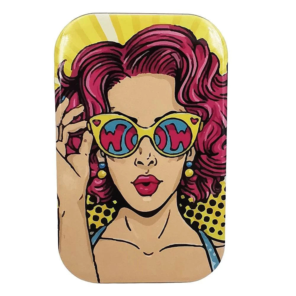 Tinplate Cigarette Case Tobacco Storage Box Flip Cap Humidor Rolling Paper Box Jewelry Candy Coin Key Fishing Organizer Sealed Good Vibrations Adult Super Store