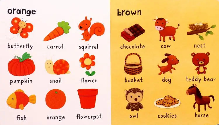 10books/set English Books Usborne Very First Words Hardcover Board Book Children's Enlightenment Educational  Picture Textbook Good Vibrations