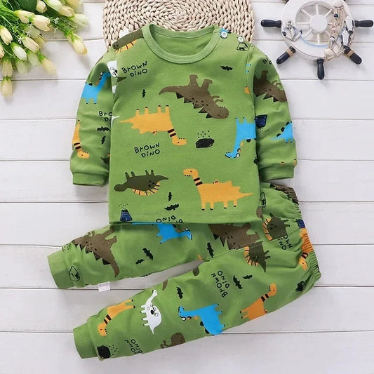 Kids Clothes Children Sets Children's Clothing Boys Girls CottonAutumn winter Clothing Pants Sleepwear Underwear Christmas Gift Good Vibrations