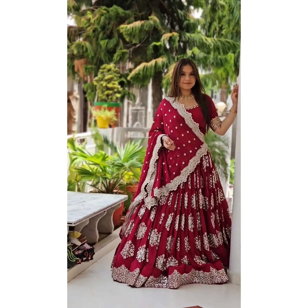 Designer Wedding Dresses Embroidered Lehenga-Choli Good Vibrations