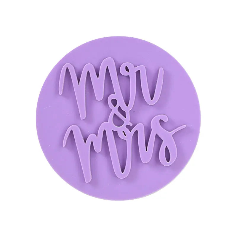 Wedding Cookie Cutters Bride To Be Mr Mrs Biscuit Embossed Mould Bridal Shower Party DIY Fondant Mold Cake Decorating Tools Good Vibrations