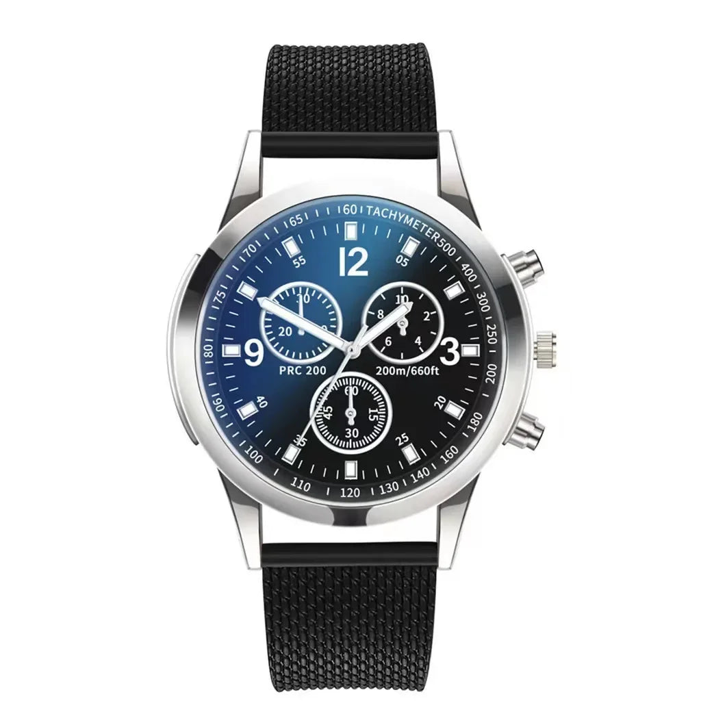 New Men Watches Luxury Band Round Watch Fashion Blu-ray Roman Watch for Man Relojes Para Hombre שעון ספורט Часы Мужские Наручные Good Vibrations