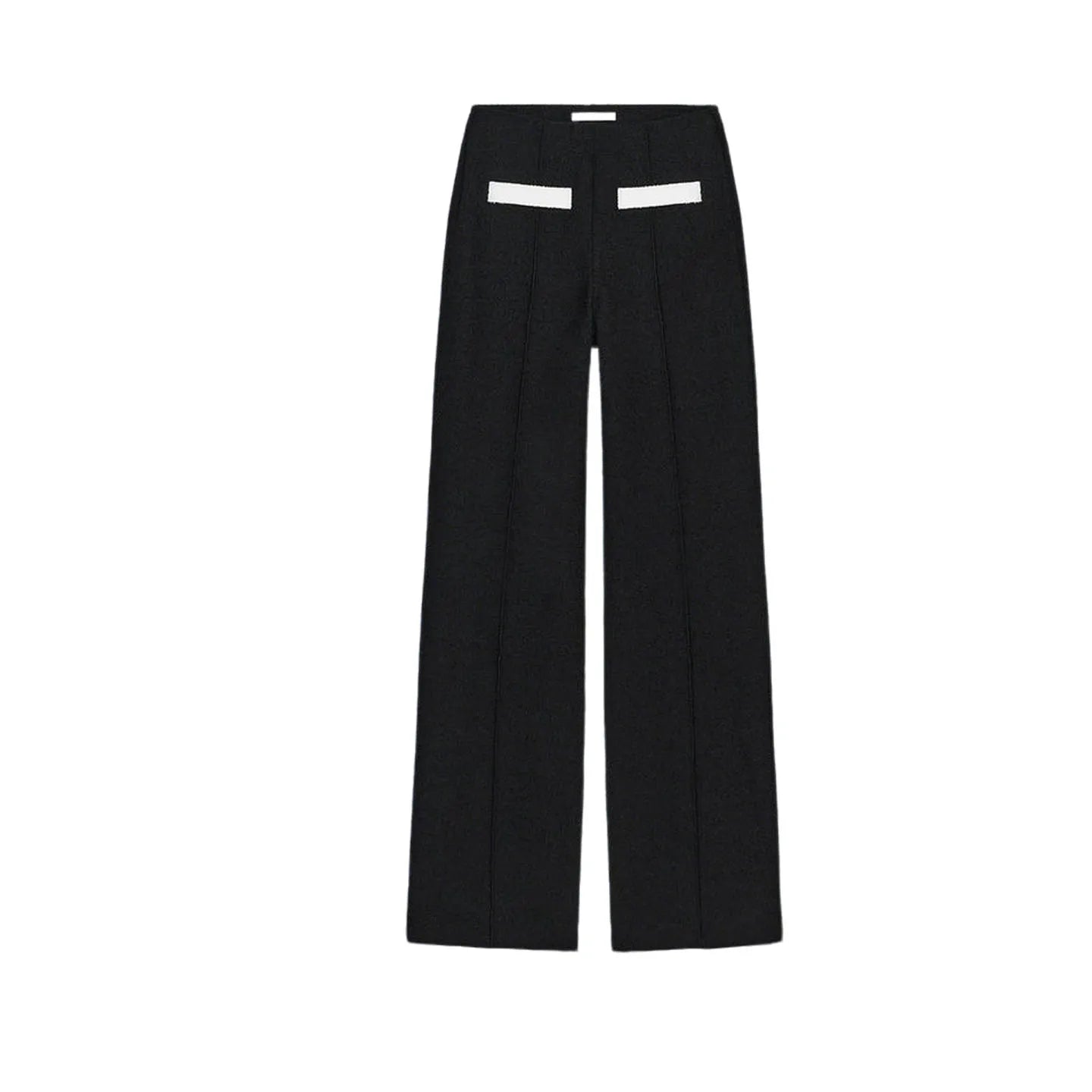 Women's Faion Set Casual Sle round Ne ort Sve Coat And High Waist Pants Elastic Waist Color Blo Pearl Woolen Jaet Good Vibrations