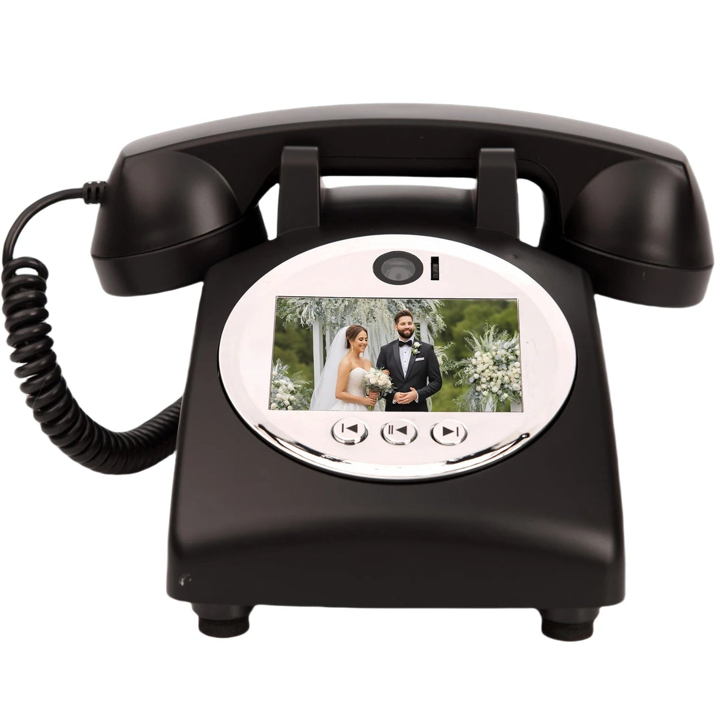 Wedding Audio Video Guestbook Phone Unique Av Guestbook Phone for Weddings Banquet Guest Video Sign-In Phone Party Wishes Video Good Vibrations