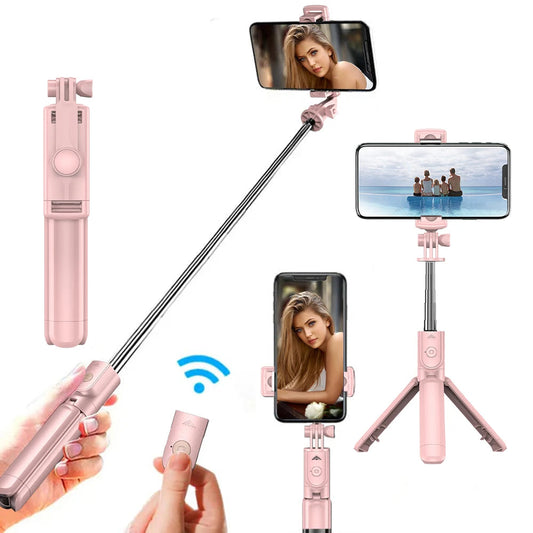 Wireless Selfie Stick Tripod Stand with Detachable Remote for iPhone Mobile Phone Tiktok Live Streaming Good Vibrations Adult Super Store
