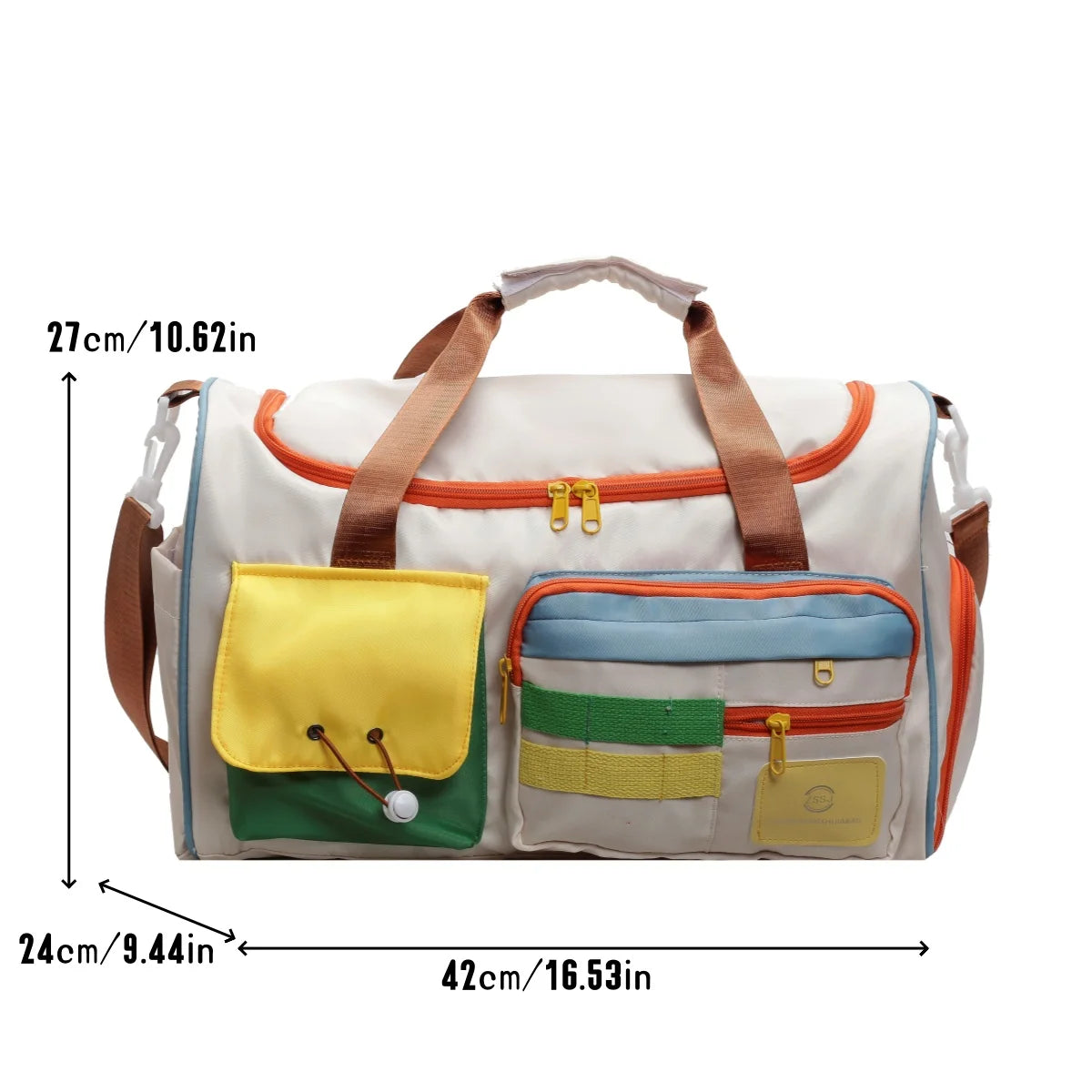 Travel Bag, Duffel Bag Cosmetics Bag, Professional Fitness Bag, Yoga Swimming Training Backpack, Satchel Shoulder Crossbody Tote Bag, Suitable for Men and Women Good Vibrations