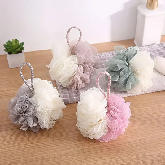 Soft Shower Mesh Foaming Sponge Body Scrub Exfoliating Back Brush Skin Cleaner Bath Bubble Ball Skin Care Bathing Accessories Good Vibrations
