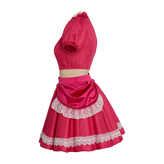 Halloween Party Princess Costume Fancy Dress Peach Sisters Daisy Sexy Dress Bowsette Tops Skirts Set Cosplay Good Vibrations